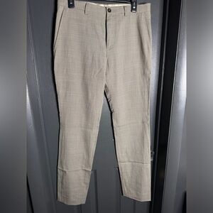 Club Monaco loose straight leg pant with plaid and 30W some damage​​​​​